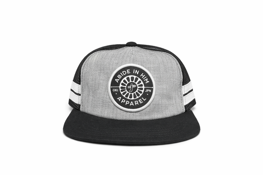 Oki Stripe Trucker – Black/White