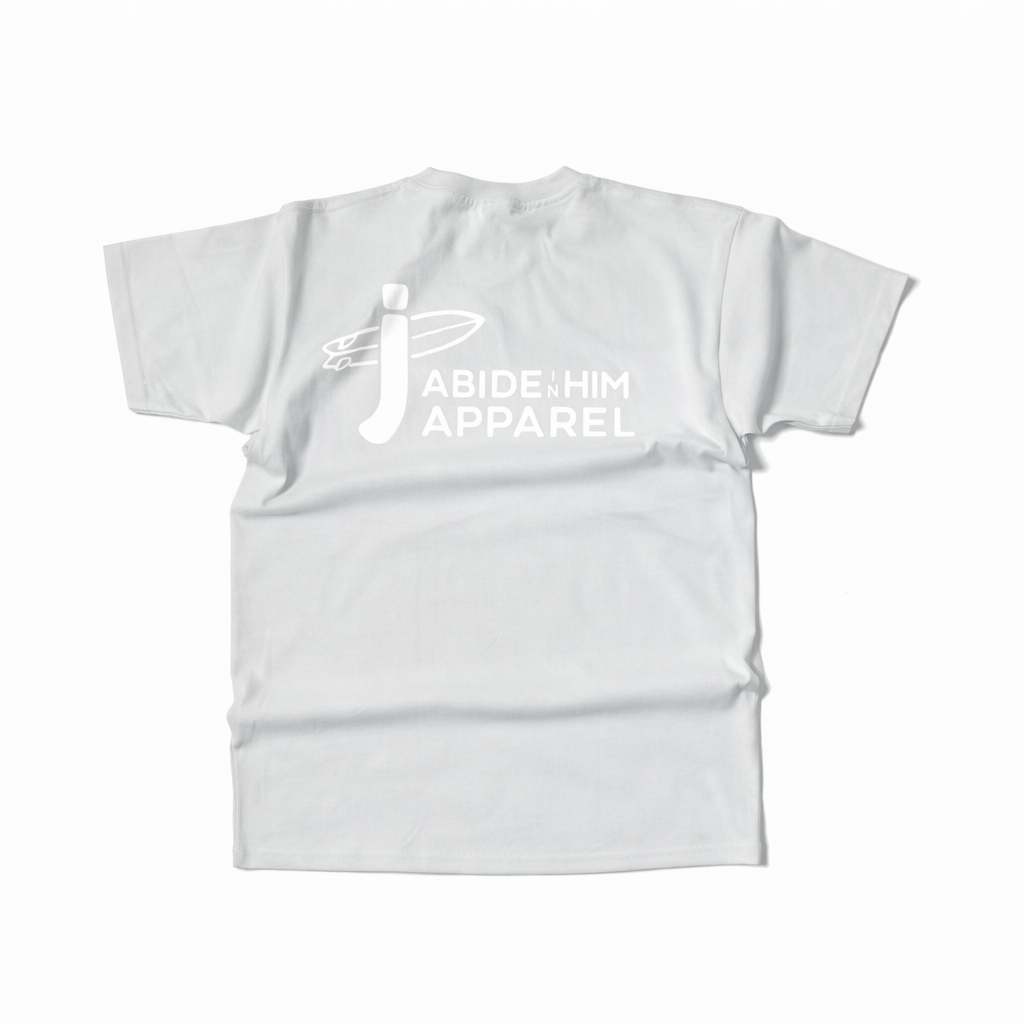 Light Gray Blue Logo Tee