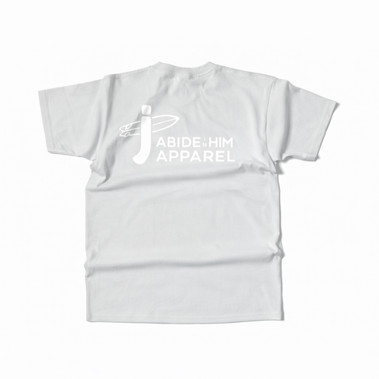 Light Gray Blue Logo Tee