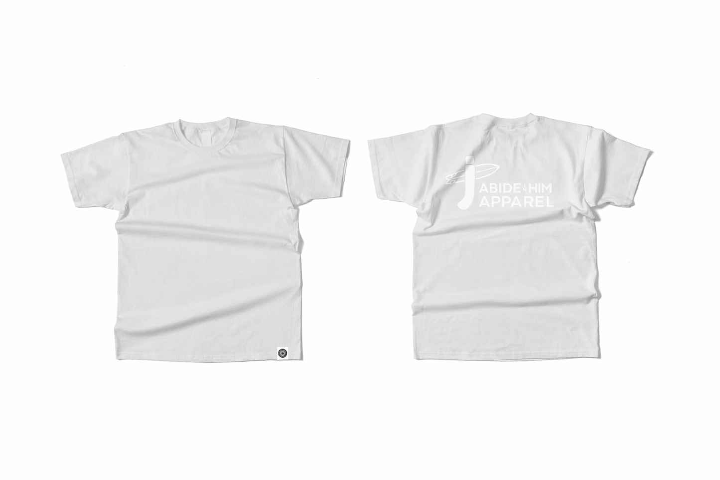 Light Gray Blue Logo Tee